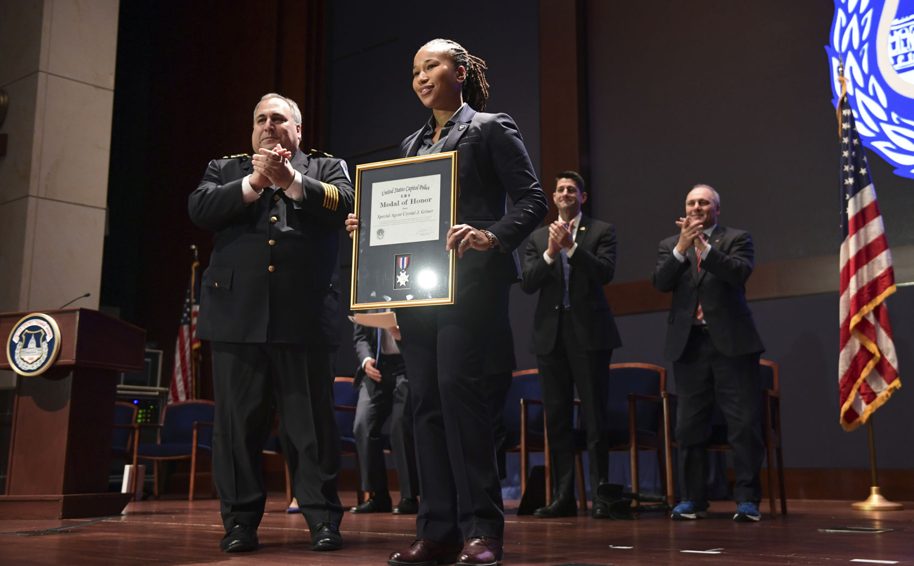 Congressman Shot Officers